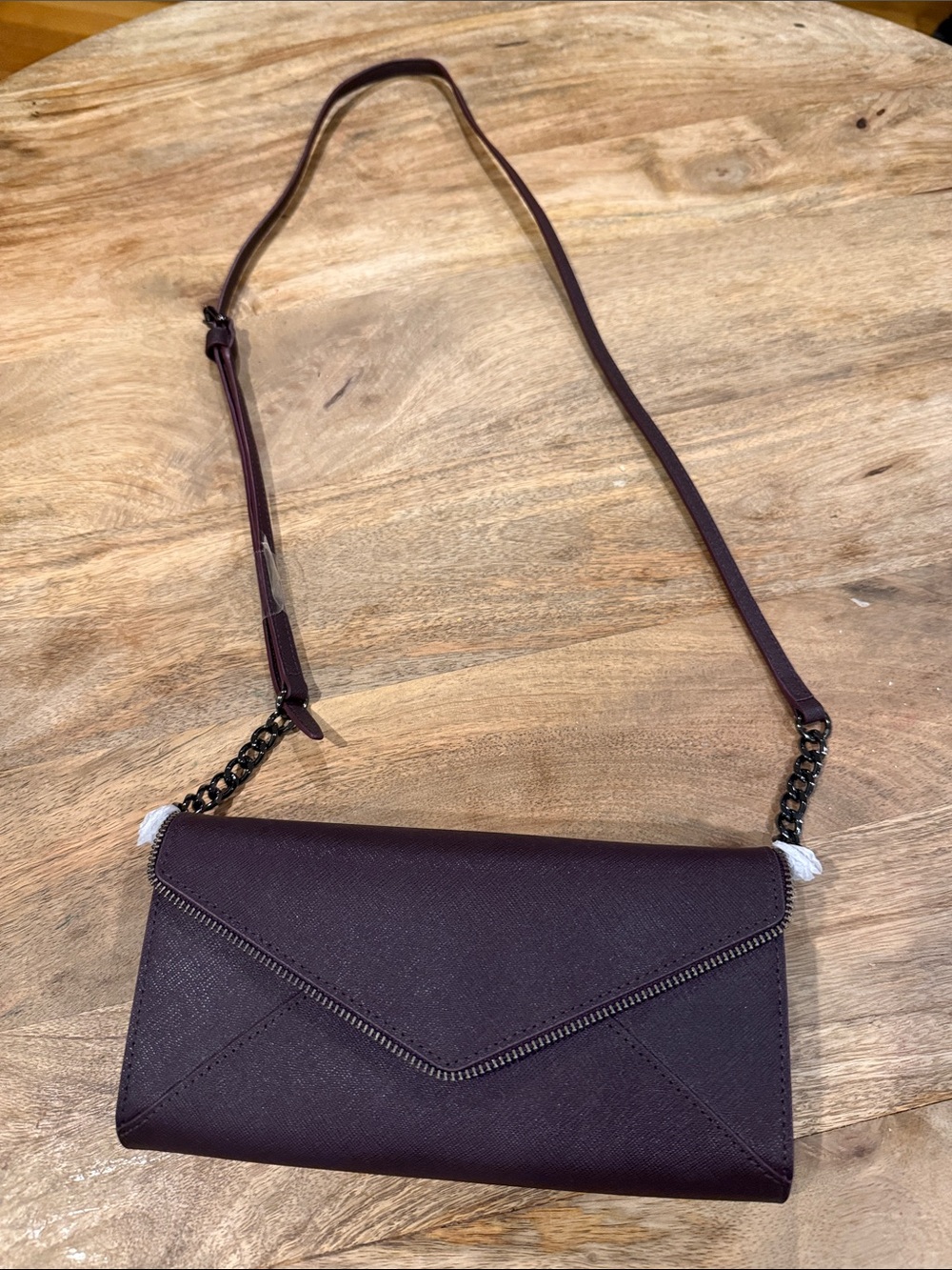 Rebecca Minkoff Plum Envelope Crossbody with Chain Strap